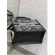 Replica perfetta Borsa Dior piccola Book Tote con tracolla Ricamo Plan de Paris e pelle di vitello nera Imitazione Outlet Online