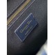 Migliore Repliche Borsa Dior piccola Book Tote con tracolla Ricamo Toile de Jouy Reverse e pelle di vitello blu Economiche Outlet Online