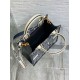 Perfette Qualità Repliche Borsa tote media Dior Book con tracolla Ricamo invertito Toile de Jouy Imitazione
