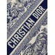 Perfette Qualità Repliche Dior Media Book Tote Bag con Tracolla Blu Ricamo Toile de Jouy Sauvage Imitazione