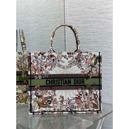 Perfette Qualità Repliche Borsa tote grande Dior Book Ricamo Dior 4 Saisons Automne Soleil Imitazione