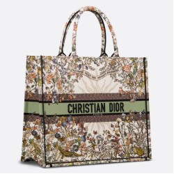 Perfette Qualità Repliche Borsa tote grande Dior Book Ricamo Dior 4 Saisons Automne Soleil Imitazione