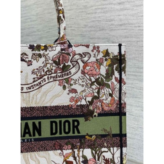 Perfette Qualità Repliche Borsa tote grande Dior Book Ricamo Dior 4 Saisons Automne Soleil Imitazione