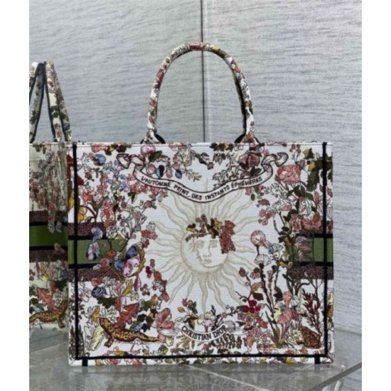 Perfette Qualità Repliche Borsa tote grande Dior Book Ricamo Dior 4 Saisons Automne Soleil Imitazione