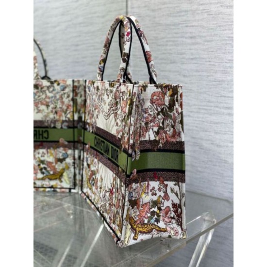 Perfette Qualità Repliche Borsa tote grande Dior Book Ricamo Dior 4 Saisons Automne Soleil Imitazione