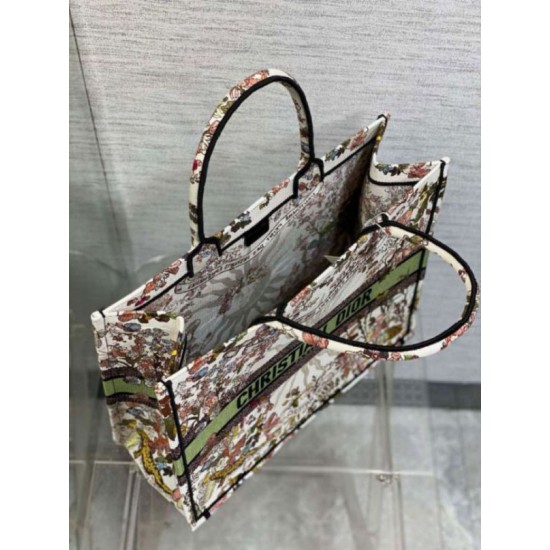 Perfette Qualità Repliche Borsa tote grande Dior Book Ricamo Dior 4 Saisons Automne Soleil Imitazione