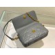 Migliore Repliche Pouch Dior Caro In pelle di vitello Cannage blu nuvola Economiche Outlet Online