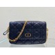 Miglior Falso Pouch Dior Caro Pelle di vitello Cannage nera Economiche Premium