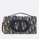 Perfette Qualità Repliche Dior CD Signature Mini Bag Blue Oblique Jacquard Imitazione
