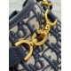 Miglior Falso Dior C'est Small Bag Blue Oblique Jacquard Economiche Premium