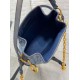 Replica perfetta Borsa Dior C'est Media Jacquard Blu Denim Obliquo Imitazione Outlet Online