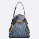 Replica perfetta Borsa Dior C'est Media Jacquard Blu Denim Obliquo Imitazione Outlet Online