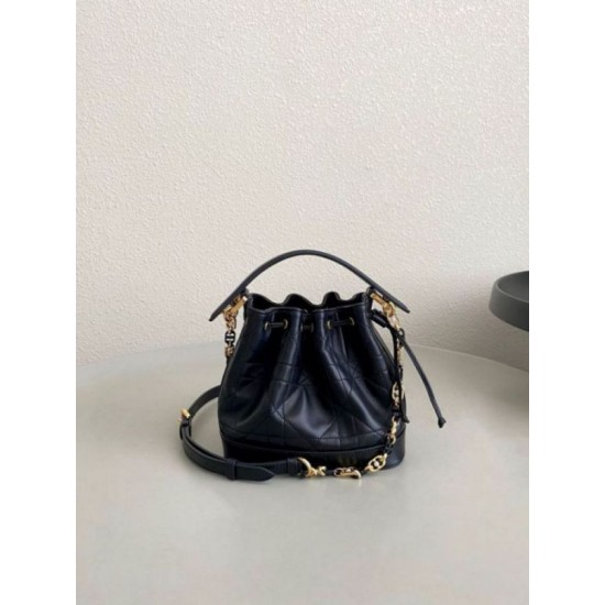 Perfette Qualità Repliche Borsa a Secchiello Dior Piccola Jolie Pelle di Agnello Macrocannage Nero Imitazione Replica perfetta Borsa a Secchiello Dior Piccola Jolie Pelle di Agnello Macrocannage Nero Imitazione Outlet Online