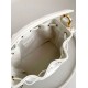 Migliore Repliche Borsa a Secchiello Dior Piccola Jolie Pelle di Agnello Macrocannage Bianco Economiche Outlet Online