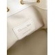 Migliore Repliche Borsa a Secchiello Dior Piccola Jolie Pelle di Agnello Macrocannage Bianco Economiche Outlet Online