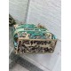 Miglior Falso Dior Dioriviera Lady D-Lite Medium Bag Raffia con ricamo Toile de Jouy Sauvage verde Economiche Premium