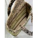 Migliore Repliche Borsa Dior Dioriviera Lady D-Lite Media Raffia con Ricamo Toile de Jouy Sauvage Lime Economiche Outlet Online