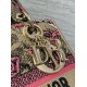 Replica perfetta Dior Dioriviera Lady D-Lite Medium Bag Raffia con ricamo Toile de Jouy Sauvage rosa Imitazione Outlet Online