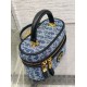 Perfette Qualità Repliche Dior 30 Montaigne Mini Vanity Case Blu Denim Oblique Jacquard Imitazione