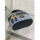 Perfette Qualità Repliche Dior 30 Montaigne Mini Vanity Case Blu Denim Oblique Jacquard Imitazione