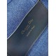 Perfette Qualità Repliche Dior 30 Montaigne Mini Vanity Case Blu Denim Oblique Jacquard Imitazione