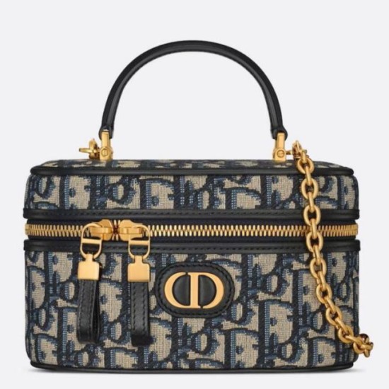 Repliche Dior 30 Montaigne Mini Vanity Case Blu Oblique Jacquard Imitazioni Premium Migliore Repliche Dior 30 Montaigne Mini Vanity Case Blu Oblique Jacquard Economiche Outlet Online