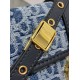 Miglior Falso Borsa Dior 30 Montaigne East-West con catena Blue Denim Oblique Jacquard Economiche Premium