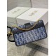 Miglior Falso Borsa Dior 30 Montaigne East-West con catena Blue Denim Oblique Jacquard Economiche Premium