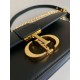 Miglior Falso Borsa Dior 30 Montaigne East-West con catena Pelle di vitello nera Economiche Premium