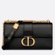 Miglior Falso Borsa Dior 30 Montaigne East-West con catena Pelle di vitello nera Economiche Premium