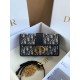 Miglior Falso Borsa Dior 30 Montaigne East-West con catena Jacquard obliquo blu Economiche Premium