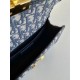 Miglior Falso Borsa Dior 30 Montaigne East-West con catena Jacquard obliquo blu Economiche Premium