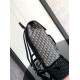 Perfette Qualità Repliche Zaino Dior Saddle con Patta Jacquard Beige Obliquo Imitazione