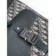 Perfette Qualità Repliche Zaino Dior Saddle con Patta Jacquard Beige Obliquo Imitazione