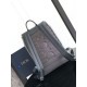 Perfette Qualità Repliche Zaino Dior Saddle con Patta Jacquard Grigio Obliquo Imitazione