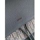 Perfette Qualità Repliche Zaino Dior Saddle con Patta Jacquard Grigio Obliquo Imitazione