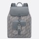 Perfette Qualità Repliche Zaino Dior Saddle con Patta Jacquard Grigio Obliquo Imitazione