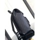 Replica perfetta Dior Saddle Zaino con patta Nero Oblique Jacquard Imitazione Outlet Online