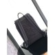 Replica perfetta Dior Saddle Zaino con patta Nero Oblique Jacquard Imitazione Outlet Online