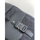 Replica perfetta Dior Saddle Zaino con patta Nero Oblique Jacquard Imitazione Outlet Online