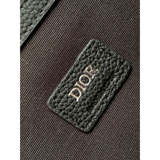 Replica perfetta Dior Saddle Zaino con patta Nero Oblique Jacquard Imitazione Outlet Online