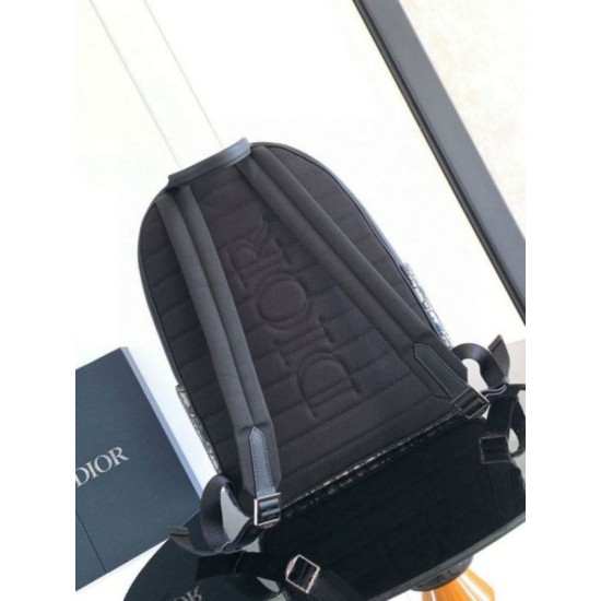 Migliore Repliche Dior Saddle Zaino con cerniera Beige Oblique Jacquard Economiche Outlet Online