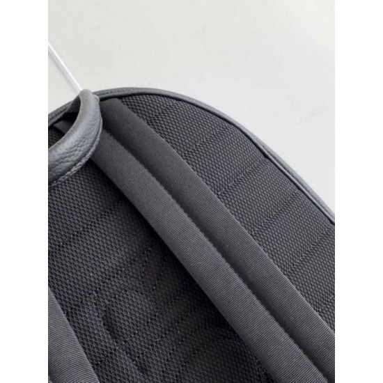 Migliore Repliche Dior Saddle Zaino con cerniera Nero Oblique Jacquard Economiche Outlet Online