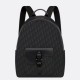 Migliore Repliche Dior Saddle Zaino con cerniera Nero Oblique Jacquard Economiche Outlet Online