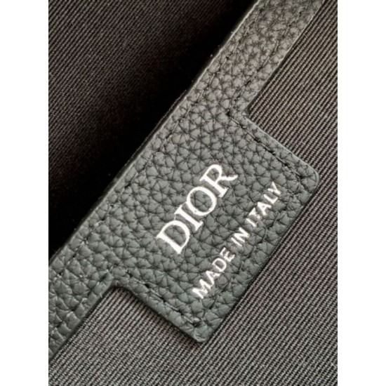 Migliore Repliche Dior Saddle Zaino con cerniera Nero Oblique Jacquard Economiche Outlet Online