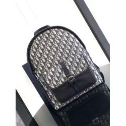 Miglior Falso Dior 8 Backpack Beige and Black Dior Oblique Jacquard Economiche Premium