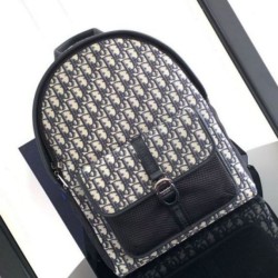 Miglior Falso Dior 8 Backpack Beige and Black Dior Oblique Jacquard Economiche Premium