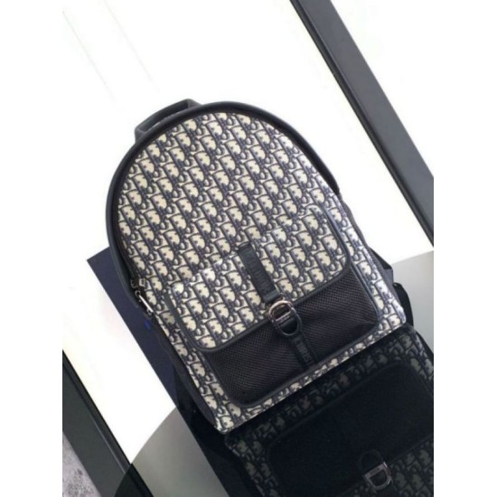Miglior Falso Dior 8 Backpack Beige and Black Dior Oblique Jacquard Economiche Premium