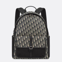 Miglior Falso Dior 8 Backpack Beige and Black Dior Oblique Jacquard Economiche Premium