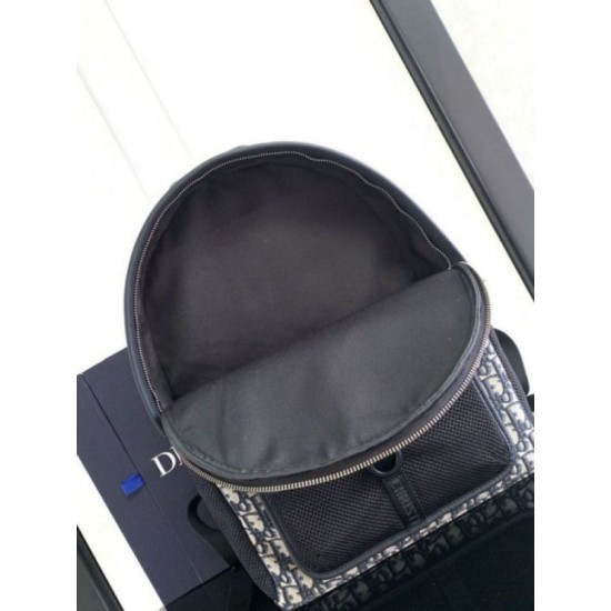 Miglior Falso Dior 8 Backpack Beige and Black Dior Oblique Jacquard Economiche Premium